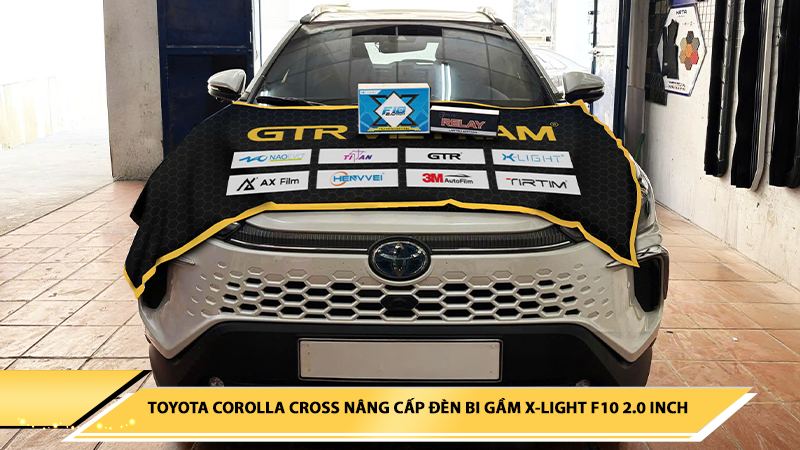 TOYOTA COROLLA CROSS NÂNG CẤP ĐÈN BI GẦM X-LIGHT F10 2.0 INCH TẠI MẠNH TRUNG AUTO